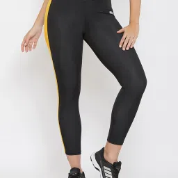 Clovia Black Slim Fit Tights image 1