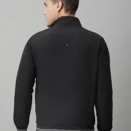 Cantabil Black Regular Fit High Neck Reversible Jacket image 2