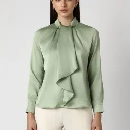 Van Heusen Green Plain Top image 1