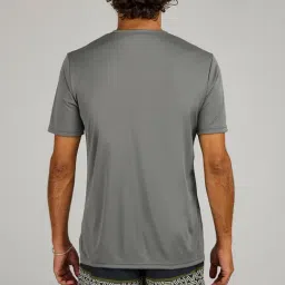 Olaian by Decathlon Khaki Brown Skinny Fit Printed Sports T-Shirt image 2