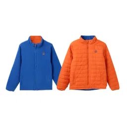 United Colors of Benetton Kids Multicolor Solid Full Sleeves Reversible Jacket-picture-39