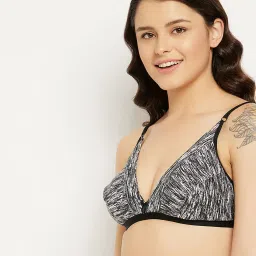 Clovia Grey Non Wired Non Padded Plunge Bra image 3