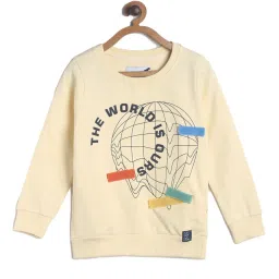 Tales & Stories Kids Beige Printed Sweatshirt image 1