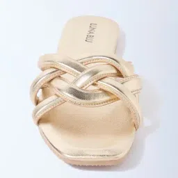LUNA BLU by Westside Gold Criss-Cross Detailed Slides image 3