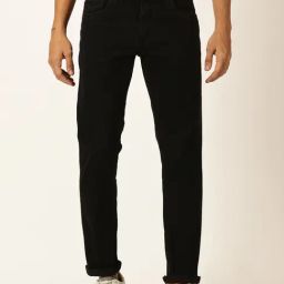 Thomas Scott Black Slim Fit Lightly Washed Jeans-picture-17