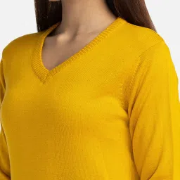 Globus Yellow Regular Fit Sweater image 5