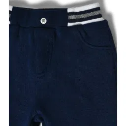 MiArcus Kids Blue Cotton Regular Fit Pants image 4