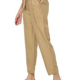 Solly by Allen Solly Khaki Regular Fit Pants image 3
