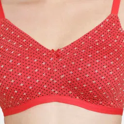 Rosaline by Zivame Red Printed Full Coverage Double Layered Bra image 4