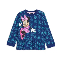 H by Hamleys Infants Girls Navy Minnie Print Full Sleeves Sweatshirt image 1