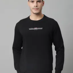 Cantabil Black Regular Fit Sweatshirt image 1