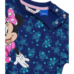 H by Hamleys Infants Girls Navy Minnie Print Full Sleeves Sweatshirt image 3