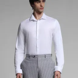 Jack & Jones White Cotton Slim Fit Shirt-picture-38