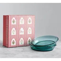 india circus by krsnaa mehta India Circus By Krshna Mehta Multi Glass Printed Serving Bowls image 3