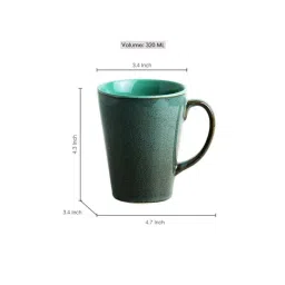 ExclusiveLane 'Blues Of Sky' Studio Pottery Glazed Coffee Mugs In Ceramic (Set Of 2) image 5