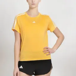 adidas Orange Striped Sports T-Shirt-picture-35