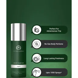 The Man Company Non Gas Body Perfume for Men Vert - 120 ml image 4