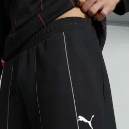 Puma Black Regular Fit Striped Trackpants image 4