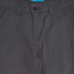 YU by Pantaloons Kids Charcoal Black Regular Fit Trousers image 2