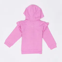 H by Hamleys Infants Girls Pink Solid Full Sleeves Sweatshirt image 2