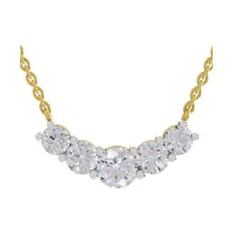 Sparkles Lab Grown Diamond 14k (585) Yellow Gold Necklace for Women-picture-14