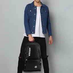 WROGN Laptop Backpack With Rain Cover image 4