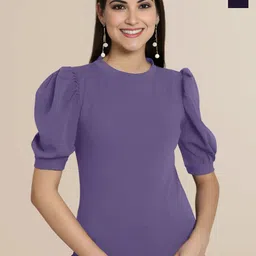 Mast & Harbour Women Pack Of 2 Puff Sleeves Top-picture-26
