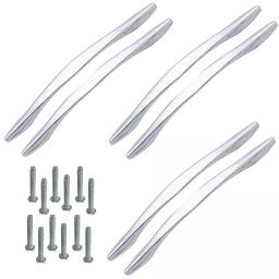 Atom CH-WE218-CP-08-106 203.2 mm (8 Inch) Zinc CP Finish Cabinet Pull Handle (Pack of 6)-picture-11