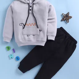 Toonyport Boys Embroidered Hooded Sweatshirt With Jogger-image-45