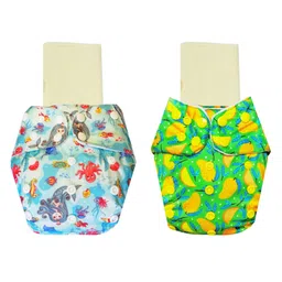 Dumbledo One Size Cloth Diaper with Hemp & Cotton Pad/Insert - Leak-Proof, Stylish, Superior Absorbency - Adjustable For 3 Months to 3 Years, Pack of 2-picture-28