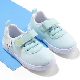 Cute Walk by Babyhug Sneaker Shoes with Velcro Closure - Light Green-picture-34