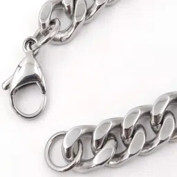 FIMBUL Men Sterling Silver Curb Link Bracelet image 4
