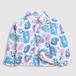 Tiny Girl 1Typography Print Shirt Style Top-picture-0