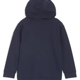 The Mom Store Cotton Blend Knit Pack Of 3 Full Sleeves Space Theme & Typography Printed Hooded Light Winter Sweatshirts - Black Navy Blue & Purple image 5