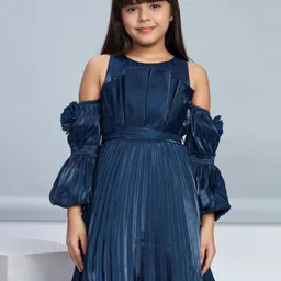 Peppermint Cold-Shoulder Chiffon A-Line Dress image 2