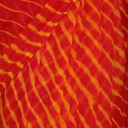 Exotic India Tie and Dye Pure Chiffon Leheriya Saree image 2