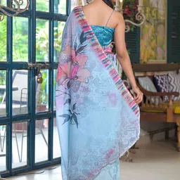 all about you Floral Printed Saree image 2