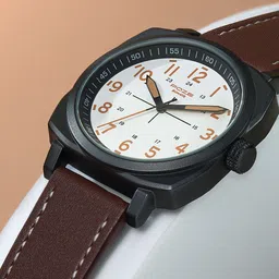 Sonata Poze Men Dial & Leather Straps Analogue Watch SP70024NL01W-image-51