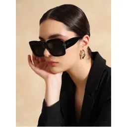 Kazo Black Frame & Black Lens Women Sunglasses (DT0795BLACK)-image-47
