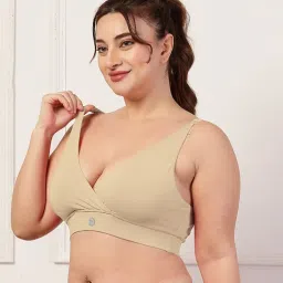 Zelena Cotton Maternity Nursing Bra - Beige-picture-26