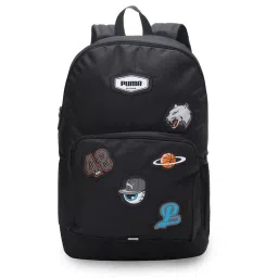 Puma Patch Unisex Black Backpack-image-22