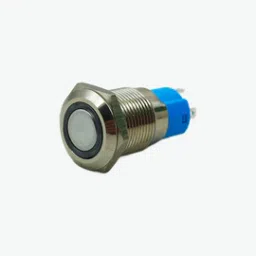 Flat Head 12MM 12V-24V Latching Metal Push Button Switch - Red (4-Pin IP67 Waterproof Ring LED Illumination)-picture-12