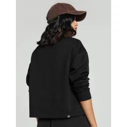 Puma Essentials+ CLASS ACT Crew Women's Black Sweatshirt image 4