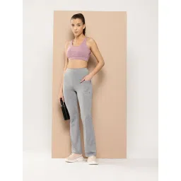 Alcis Smooth Curve Women Granite Grey Bootcut Track Pant image 4