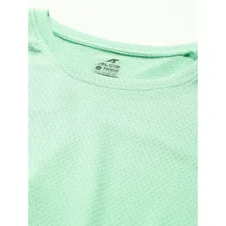 Alcis Women Green Solid Sweatflow Long Sleeve Athleisure T-Shirt image 5