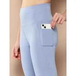 Alcis Women Blue High Rise Track Pant image 5