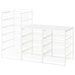 ikea jonaxel Storage combination, white, 148x51x104 cm image 1