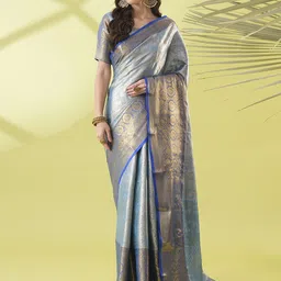VILLAGIUS Woven Design Kanjeevaram Saree-image-54