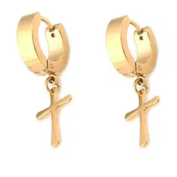 shobhram Unisex Gold Earrings image 3