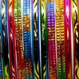 Only Offers Multi Glass Artificial Stones Bangle image 1
